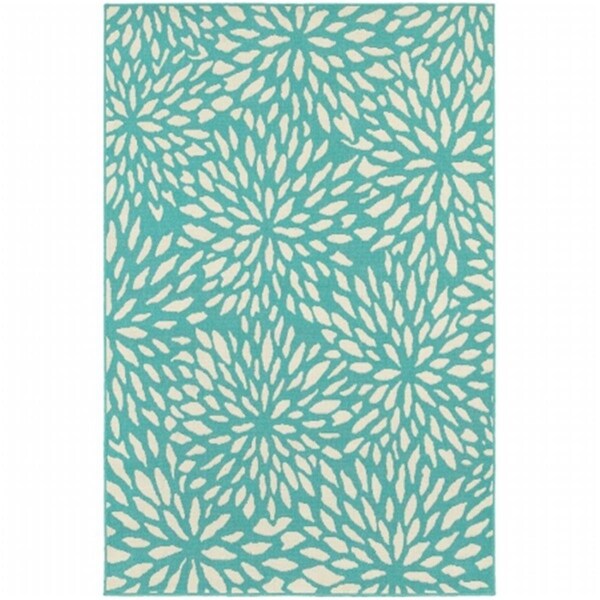 Sphinx By Oriental Weavers Oriental Weavers Meridian 1506L 8 and apos; Round Round - Blue/ Ivory-Polypropylene M1506L240RDST - main